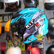 Mũ bảo hiểm 3/4 Royal M268 lên tem KYT xanh ngọc