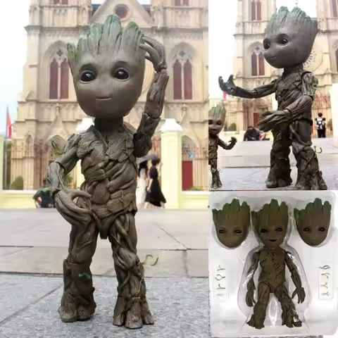 Marvel Guardians of The Galaxy Avengers Groot Tree Man Novel Children Toys Desktop Ornament Fashion 
