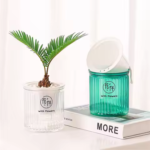 Desktop Self Watering Planter Pots Smart Designed Planter Pots Saving Your Time & Effort