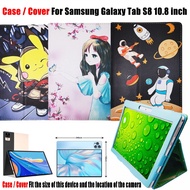 For Samsung Galaxy Tab S8 10.8 inch Fashion Cute Cartoon Tablet Case Samsung Galaxy Tab S8 10.8" High Quality PU Leather Drop Resistant Stand Flip Cover