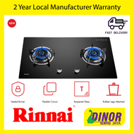 Rinnai 2 Burner Flexi Hob Built-in Gas Hob (Glass) RB-982G / RB982G Cooktops