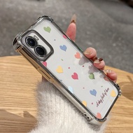 Casing hp For VIVO Y16 4G VIVO Y35 5G VIVO Y56 5G Case Heart Candy Color Case Disassemble Cesing Air