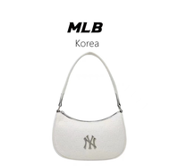 [MLB KOREA] MLB women bag embossed NY metal logo PU women shoulder bag women handbag MLB shoulder bag women sling Top-Handle Bags