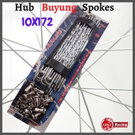 Spoke  And ALFALINE Spoke Stell (Chrom) RG (10X172)Jajari lidi