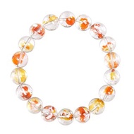 【正佳珠寶】膠花水晶 頂級錦鯉膠花水晶 11.4-11.8mm 錦鯉膠花