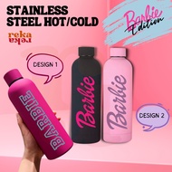 REKA Custom Barbie Bottle Water Tumbler Long Lasting Cold Ice Hot Stainless Steel Hour Typo Cottonon