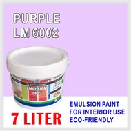 PURPLE HLM6002 ( 7L ) Heavy Duty EMULSION PAINT Cat Interior / Ceiling Paint / WALL FINISH / oem LSC