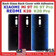 Battery Door Back Glass Back Cover with Adhesive For XIAOMI Mi9T Mi 9T XIAOMI Mi 9T Pro Mi9T Pro Red