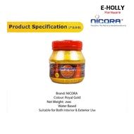EHOLLY NICORA Royal Gold Paint 250g (WATER BASED) Exterior Interior