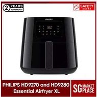 Philips HD9270 | HD9280 Essential Airfryer XL. Rapid Air Technology. 1.2kg, 6.2L Capacity. Safety Mark Approved. 2 Year Warranty.