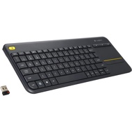 ️ส่งด่วนใน1ชม.ทักแชท️ Logitech Wireless Touch Keyboard K400 Plus ENGLISH KEYBOARD ดำ One