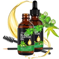 60ML Jamaican Black Castor Oil, Organic Body Massage Castor Oil, Pure Natural Castor Oil for Hair Gr