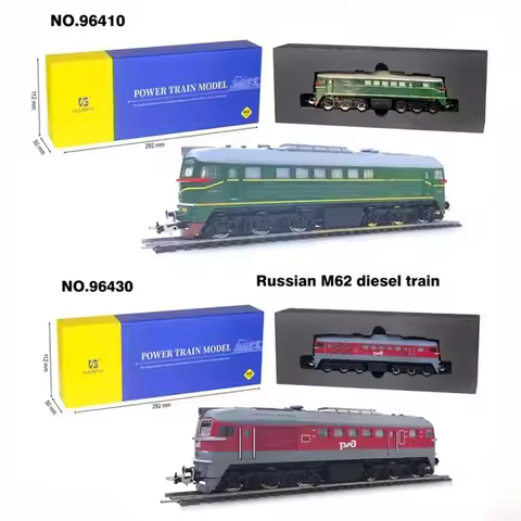 HO Scale 1:87 Russian M62 Diesel Train Model with Power Classics Adult Souvenir Gift Static Display