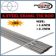【1KG】ER308L POWERWELD S/S Tig Welding Rod/Filler rod 308 STAINLESS STEEL 1.6mm & 2.4mm X1000MM