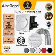Airegard SQ110-D1 Round Set Package - 4" Exhaust Fan Ventilator [Super Quiet Series] / Air Ventilati