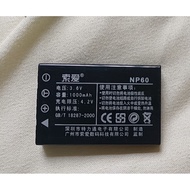 NP-60 Battery Camera HD980 Battery Dv Yodis HD360 K5000/SLB-1137/LI-20B