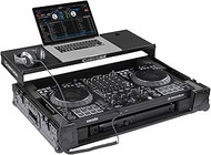 Odyssey Black Label DDJ-FLX10 1U Flight Case with Glide Style Laptop Platform and Corner Wheels
