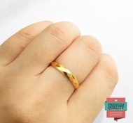 Murah Cincin Cristal Elegant emas  kadar 875 Keren