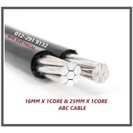 ABC TNB CABLE 16MM X1CORE & 25MM X 1CORE ABC CABLE (PER METER)