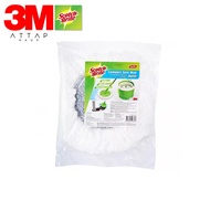3M - Scotch-Brite Single Spin Mop Refill, 100% Microfiber mop head, designed to clean corners and hard-to-reach area