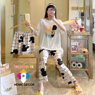 High Quality Korean 3in1 Terno pajama short for adult women homewear plus size sleepwear beautiful