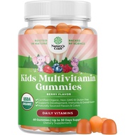 USDA Organic Kids Multivitamin Gummies - Multivitamin for Kids Immune Support with Vitamins A, C, D3