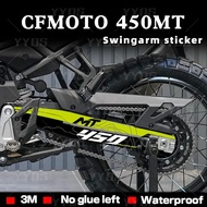 Motorcycle Swingarm Sticker Swing Arm Decals Waterproof Sticker Accessories For cfmoto 450MT CF Moto