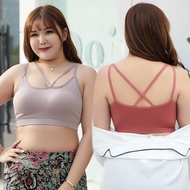 For 60-90kg Plus size Women Bra Camisole Sports bra beauty back without rims ladies bra tube top