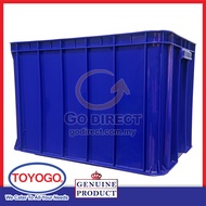 TOYOGO 89L Heavy Duty Container (4907) Heavy Duty Plastic Stackable Factory Warehouse Crate Box OptionaCover Bin