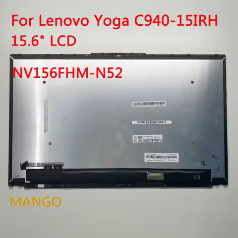Yoga C940-15IRH Assembly C940-15 LCD Touch Screen 15.6" LCD Display Laptop Replacement Assembly NV15