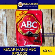 ABC Sweet Soy Sauce 62 Grams Small Pouch Packaging Practical Sweetened Condensed Milk for Cooking