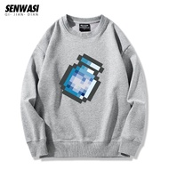 เสื้อสเวตเตอร์คอกลมลายเกม Terraria แฟชั่นสตรีท สำหรับนักเรียน ผู้ชาย ผู้หญิง ฤดูใบไม้ผลิและฤดูใบไม้ร