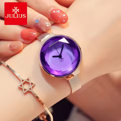Top Women's Watch Japan Quartz Hours Fine Fashion Woman Clock Bracelet Stainless Steel Simple Birthd
