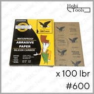 PACK - EAGLE DUCO SANDPAPER GRIT 600 - SILICONE CARBIDE SANDPAPER 600 GRIT
