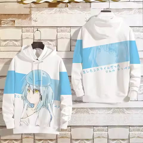 Anime That Time I Got Reincarnated As A Slime Rimuru Tempest Cosplay Hoodie Graphic Sweatshirt Unise
