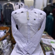 [ Ready] Koko Al Wafa Putih Lengan Panjang Manset | Baju Muslim Lengan