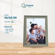 2A Picture Frame 5R/6R/8R Wall Decor Photo Frame Wood with Gold Accents Frame (Y284)