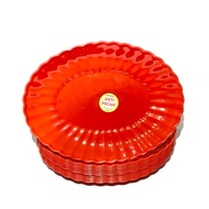 (6 pcs) 10 inch shell plates MERCURY / Serving plates Plastic plates