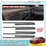 Proton S70 S-70 Shining Carbon Door Bowl Logo Emblem Window Cover Interior Exterior Garnish Car Acce