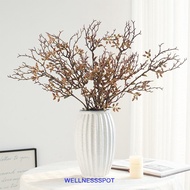 WELLNESSSPOT Artificial Plant Dead Branch, Real Touch Lifelike Eucalyptus Fruit Branch, Faux Plant P