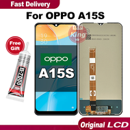 Lcd OPPO A15s Original Touchscreen / 9H Kekerasan Permukaan / Meningkatkan Kecerahan / Mencegah Laya