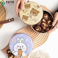 SUYO Cookie Box Christmas Pastry Container Gift Box Cartoon Biscuit Tin Box