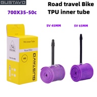 GUSTAVO Gravel Road Bike Inner Tube 700c X 23-32 / 35-50c TPU Material Tire 45mm 65mm Length French 