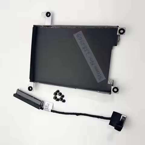 2.5" SATA HDD SSD Hard Drive Caddy Bracket Tray with Cable Connector for Dell Latitude 5510 5511 550