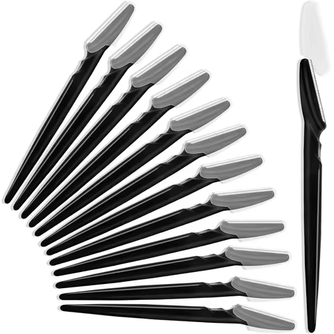 Eyebrow Trimmer Black Eyebrow Razor Safe Face Body Hair Removal Shaver Blades Woman Eyebrow Shaping 