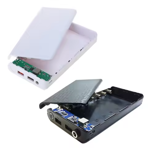 DC Output 9V/12V Dual USB Output Battery Case 7x18650 Power Bank Shell