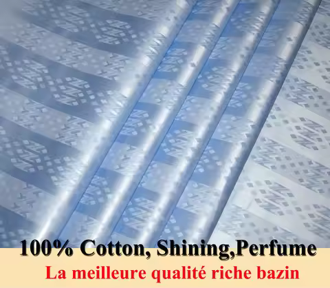 Shining Austria Quality 2026 New Bazin Riche Fabric GetzhTex Guinea Brocade Fabric 100% Cotton Shadd