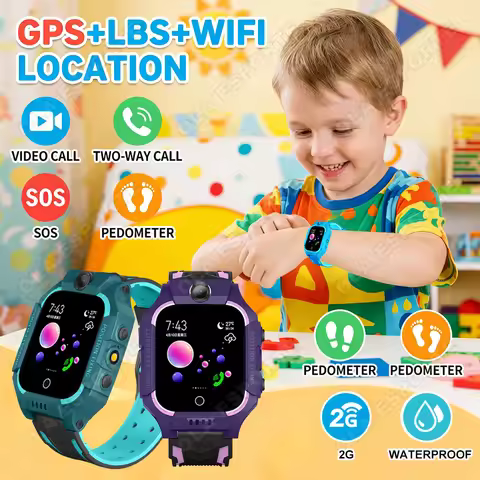 New Kids Smartwatch GPS Location Tracker SOS 2G Sim Call Child Smart Watch Camera IP67 Waterproof Wa