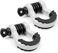 AUTOBOTS D Ring Shackles 3/4" (2 Pack), Bow Shackle 41,887Ib Break Strength Winch Shackle with 7/8" 