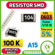 SMD Resistor 100k 104 0603 5% 1/ 10W
